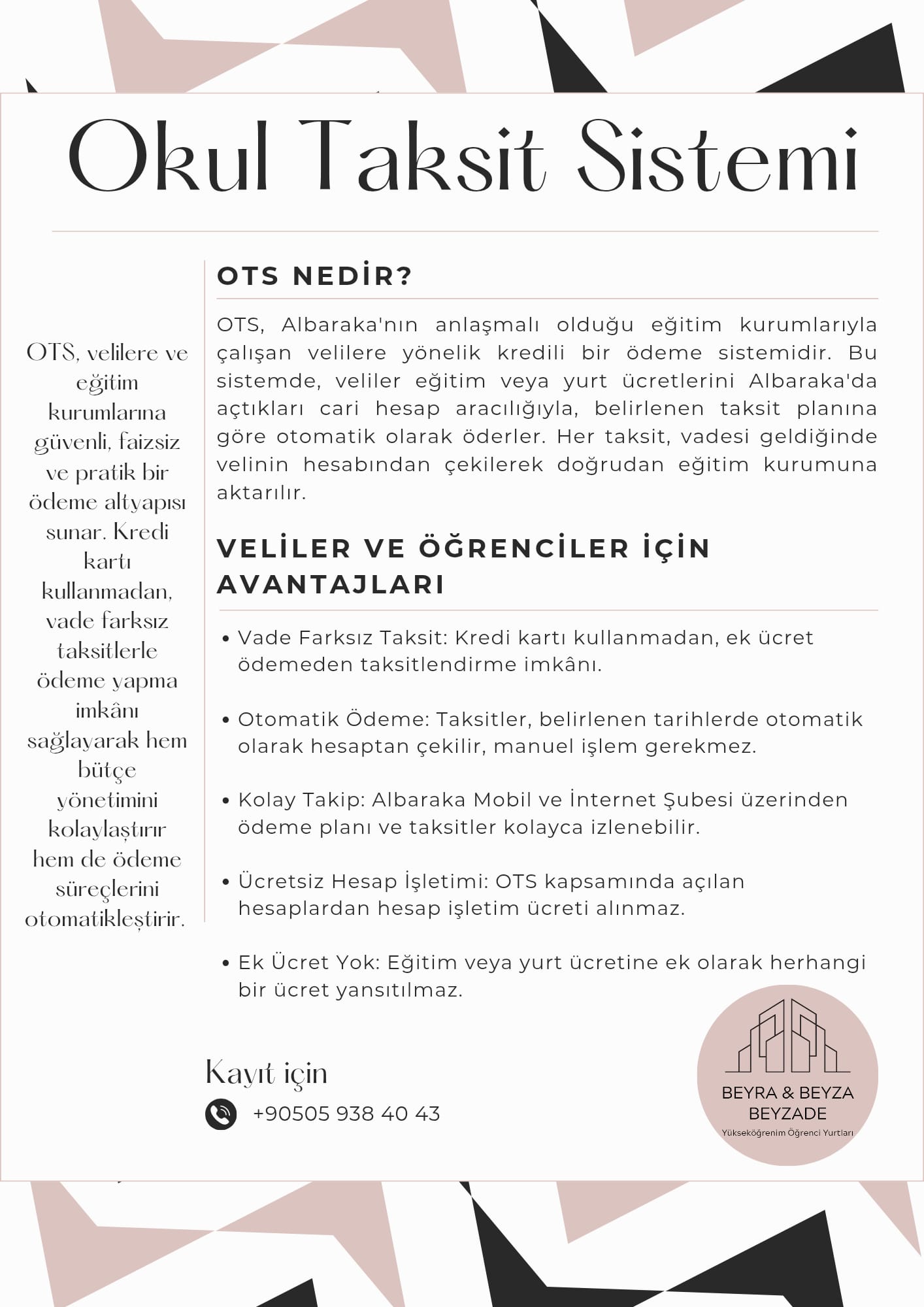 OKUL TAKSİT SİSTEMİ